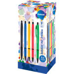 Centrum Ball Pen "Prima" Blue Ink. Rubber Grip. 40 Pens Per Box