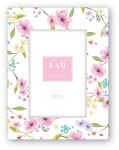 Picture Frame - Printed Ceramic Floral 7x5ins