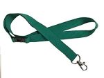 Lanyard Fabric Woven with Safety Catch 20mm Green