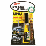 UHU Strong and Safe Super Glue Adjustable Fast 7g