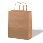Paper Carrier Bag, 12" Brown Twist Handle (Box 400)
