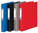 A4 2 Ring Binder 25mm PVC Covered Black