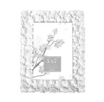 Picture Frame White Floral Ceramic 7x5ins.