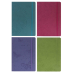 Tallon Notebook. A5 Hardback Elasticated. 4 Pastel Colours. (CDU 12)