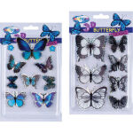 Centrum Sticker Set "Butterflies" Assorted Designs 105x105mm (Outer 20)