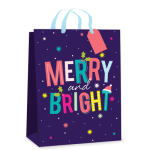 Christmas Gift Bags "Merry & Bright" Large (Outer 12)