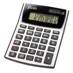 Forofis Calculator Midi Desk Size 12 Digit Dual Power