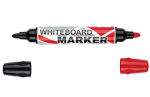 Centrum Dry Wipe Marker Dual Colour Black/Red Bullet Tip (Box 10)