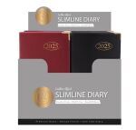 Tallon Slim Diary 2025, Week To View, Gold Corners (Display 30)