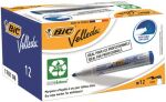 BIC Vellada Whiteboard Marker Broad Bullet Blue 1.5 mm Pack of 12