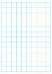 Educational Student Whiteboard A4 Size. Gridded (Outer 50)