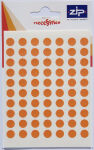 ZIP Hang Pack Labels Circular 8mm - Orange (Outer 20)