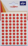 ZIP Hang Pack Labels Circular 8mm - Red (Outer 20)