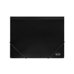 Forofis Elasticated Flap Folder A4+ Black. 150 Sheet Capacity
