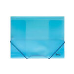 Forofis Elasticated Folder A4+ Translucent Blue. 150 Sheet Capacity