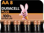 Duracell AA Batteries 8 Pack (Outer 12)