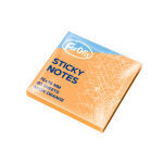 Forofis Sticky Notes 76mm x 76mm Neon Orange, 100 Sheets. Pk 12