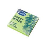 Forofis Sticky Notes 76mm x 76mm Neon Green, 100 Sheets. Pk 12