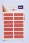 Zip Hang Pack Labels 12x38 - Red (Outer 20)