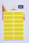 Zip Hang Pack Labels 12x38 - Yellow (Outer 20)