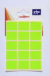 Zip Hang Pack Labels 19x25 - Fluorescent Green (Outer 20)