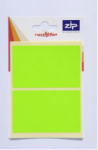 Zip Hang Pack Labels 50x80 - Florescent Green (Outer 20)