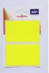 Zip Hang Pack Labels 50x80 - Florescent Yellow (Outer 20)