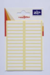 Zip Hang Pack Labels 5X35 - White (Outer 20)