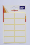Zip Hang Pack Labels 19X38 - White (Outer 20)
