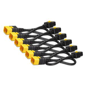 Power Cord Kit (6 ea), Locking, C19 to C20, 0.6m