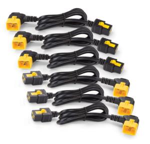 Power Cord Kit (6 ea), Locking, C19 to C20 (90 Degree), 1.2m