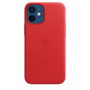 iPhone 12 Mini - Leather Case With Magsafe - red