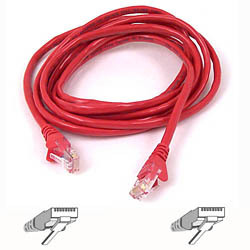 Patch Cable - Cat5e - utp - Snagless - Molded - 50cm - Red