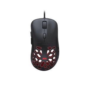AOC Gaming GM510B - Mouse - ergonomic - right-handed - optical - 6 buttons - wired - USB 2.0
