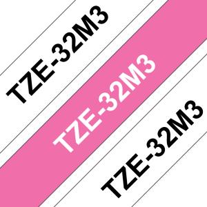 Multipack X 2 Tze231 / 1 X Tzempq35 Laminated Tapes (tze32m3)