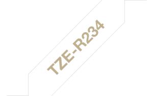 Tape Tze-rn34 12mm Ribbon Gold On Navy Blue