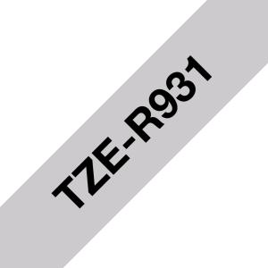 Tape Tzer931 12mm Black On Silver Satin Ribbon