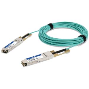 AddOn - 100GBase-AOC direct attach cable - TAA Compliant - QSFP28 to QSFP28 - 7 m - fibre optic - ac