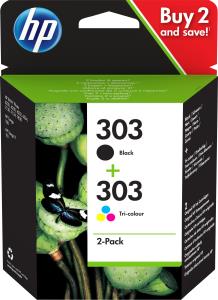 Ink Cartridge - No 303 - Black/Tri-color - Combo Pack - Blister