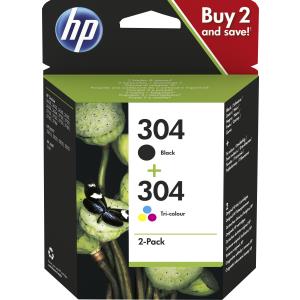 Ink Cartridge - No 304 - Black/Tri-colo - Combo Pack - Blister