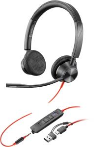Headset Blackwire 3325-m - Stereo - USB-c / 3.5mm - USB-C/A Adapter