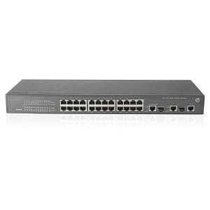 Switch 3100-24 v2 SI, 24 autosensing 10/100 ports, 2 dual-personality 10/100/1000 ports
