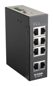 Switch Dis-100e-8w 8 X 10/100basetx Ports Industrial Fast Ethernet Unmanaged Black