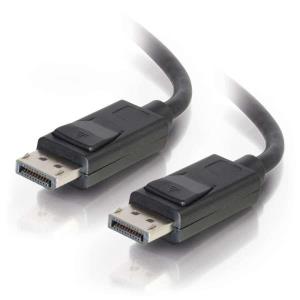 DisplayPort Cable With Latches M/m Black 5m