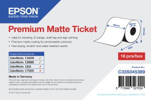 Premium Matte Ticket Roll 80mm X 50m  Minorderqty: 18 1roll