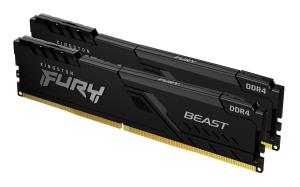 16GB Ddr4 2666MHz Cl16 DIMM (kit Of 2) Fury Beast Black