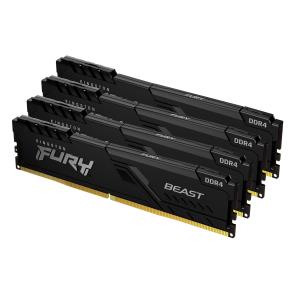 128GB Ddr4 3200MHz Cl16 DIMM (kit Of 4) Fury Beast Black