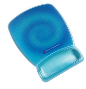 Precise Mousing Surface W/ Gel Wristrest - Blue Swirl