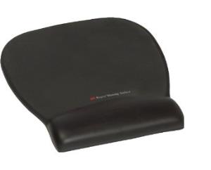 Precise Mousing Surface W/ Wrist Rest - Black Leather Look