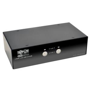 TRIPP LITE KVM Switch 2-Port DisplayPort w/Audio Cables and USB 3.0 SuperSpeed Hub